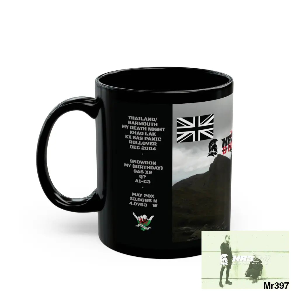 Mr39-7 Tactical SAS Roll over Death night 04/ 20X Strike B Done MT Snowdon 11oz Black Mug GB / Thailand/ Bermo /Snowdon
