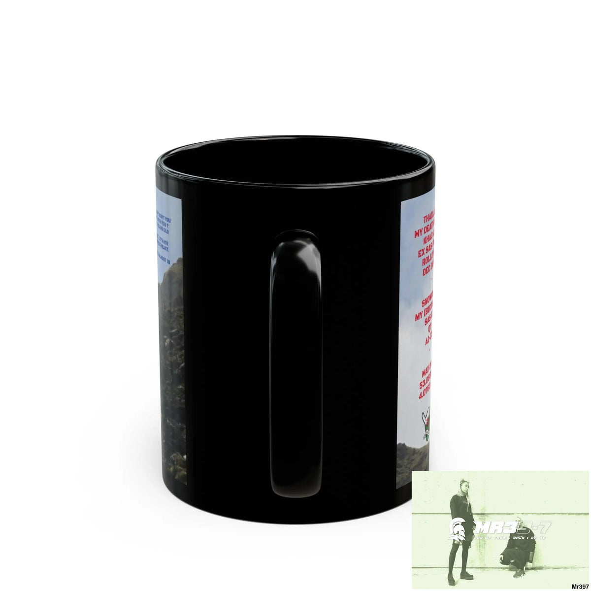 Mr39-7 Tactical SAS Roll over Death night 2004 20X Strike B MT Snowdon 11oz Black Mug GB / Thailand/ Bermo /Wales, 11oz