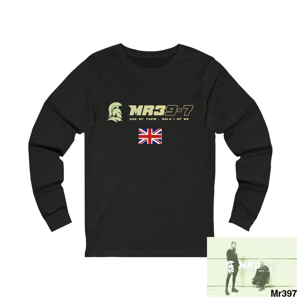 MR39-7 Telford Retail park The Columbians Jersey Long Sleeve Tee M / Black Heather Long-sleeve