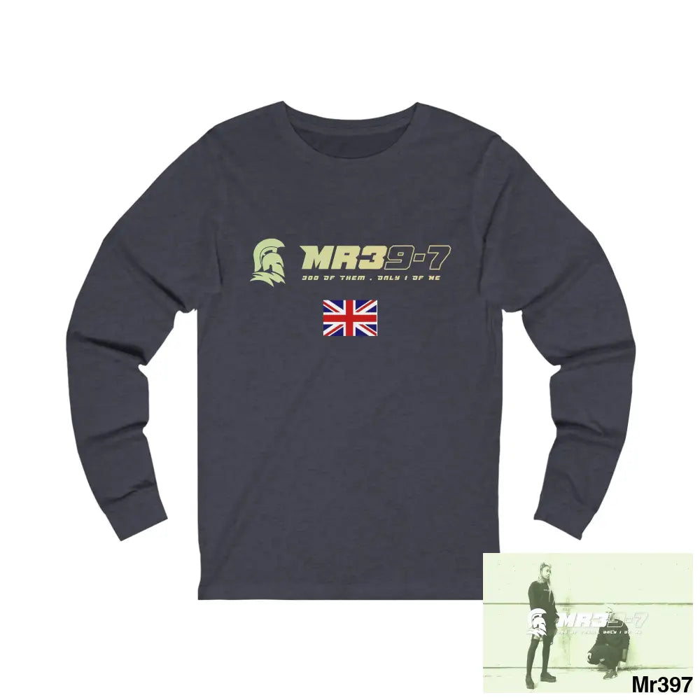 MR39-7 Telford Retail park The Columbians Jersey Long Sleeve Tee S / Heather Navy Long-sleeve