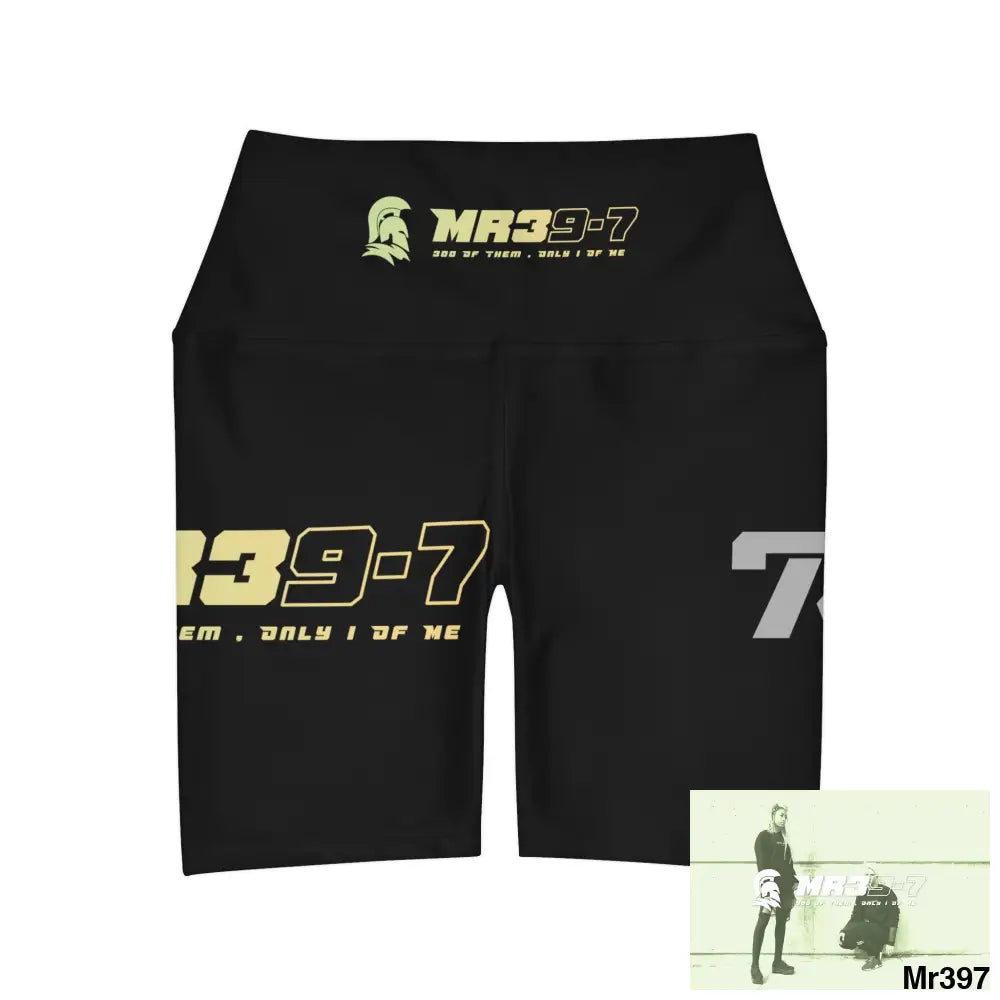 MR39-7 Thailand 01 -2016 Women’s High Waisted Yoga Shorts (AOP) All Over Prints