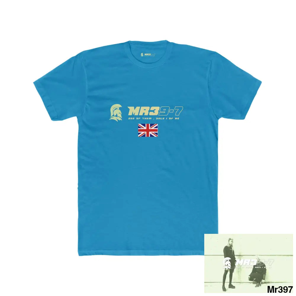 Mr39-7 Thailand 2008 Koh Chang Beer n bikes tits up Men’s Cotton Crew Tee Solid Turquoise / S T-Shirt