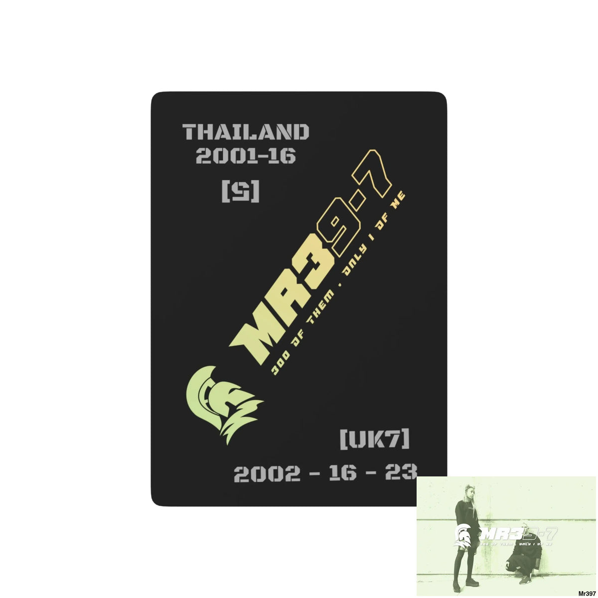Mr39-7 Thailand /UK Ltd Edition Custom Poker Cards 2.5’’ x 3.5’’ / White / Semi Glossy Paper products