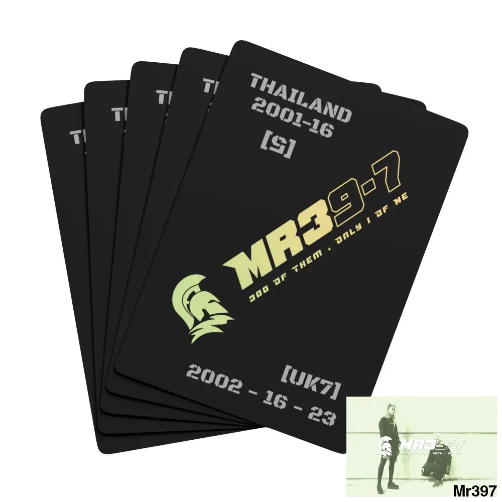 Mr39-7 Thailand /UK Ltd Edition Custom Poker Cards 2.5’’ x 3.5’’ / White / Semi Glossy Paper products