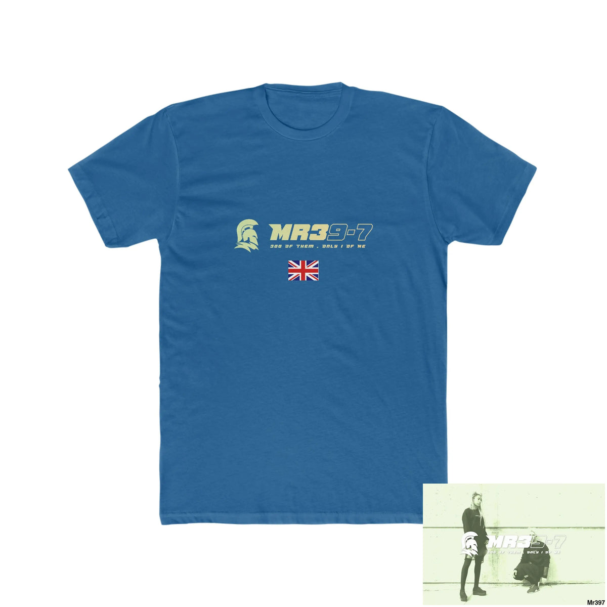 Mr39-7 & The Columbian Elements Shrewsbury 2016 My Work 2022 -23 - Men’s Cotton Crew Tee Solid Cool Blue / S T-Shirt