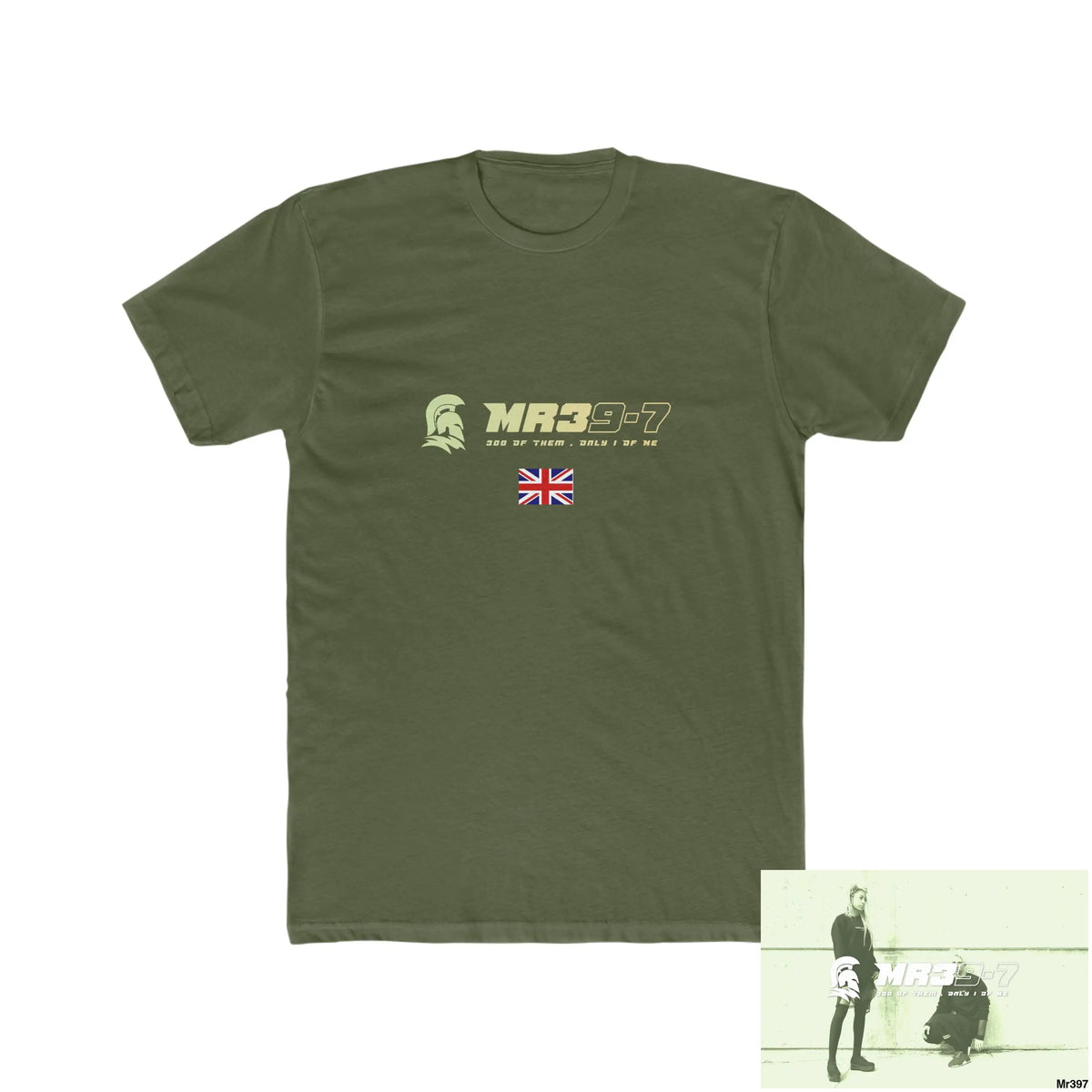 Mr39-7 & The Columbian Elements Shrewsbury 2016 My Work 2022 -23 - Men’s Cotton Crew Tee Solid Military Green / XS