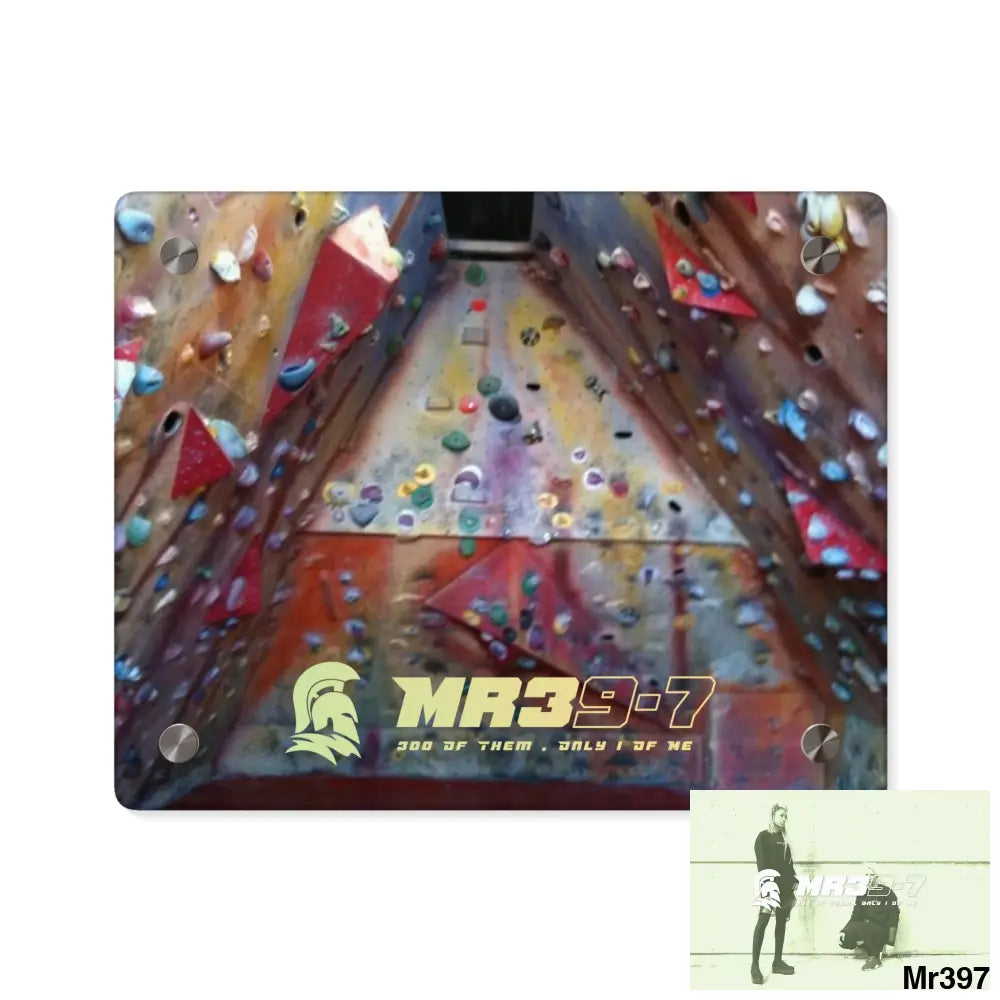 MR39-7 Training Wall 20X Beacons Climbing centre Gwynedd - Acrylic Wall Art Panels 10″ x 8″ (Horizontal) / 0.25’’ Home