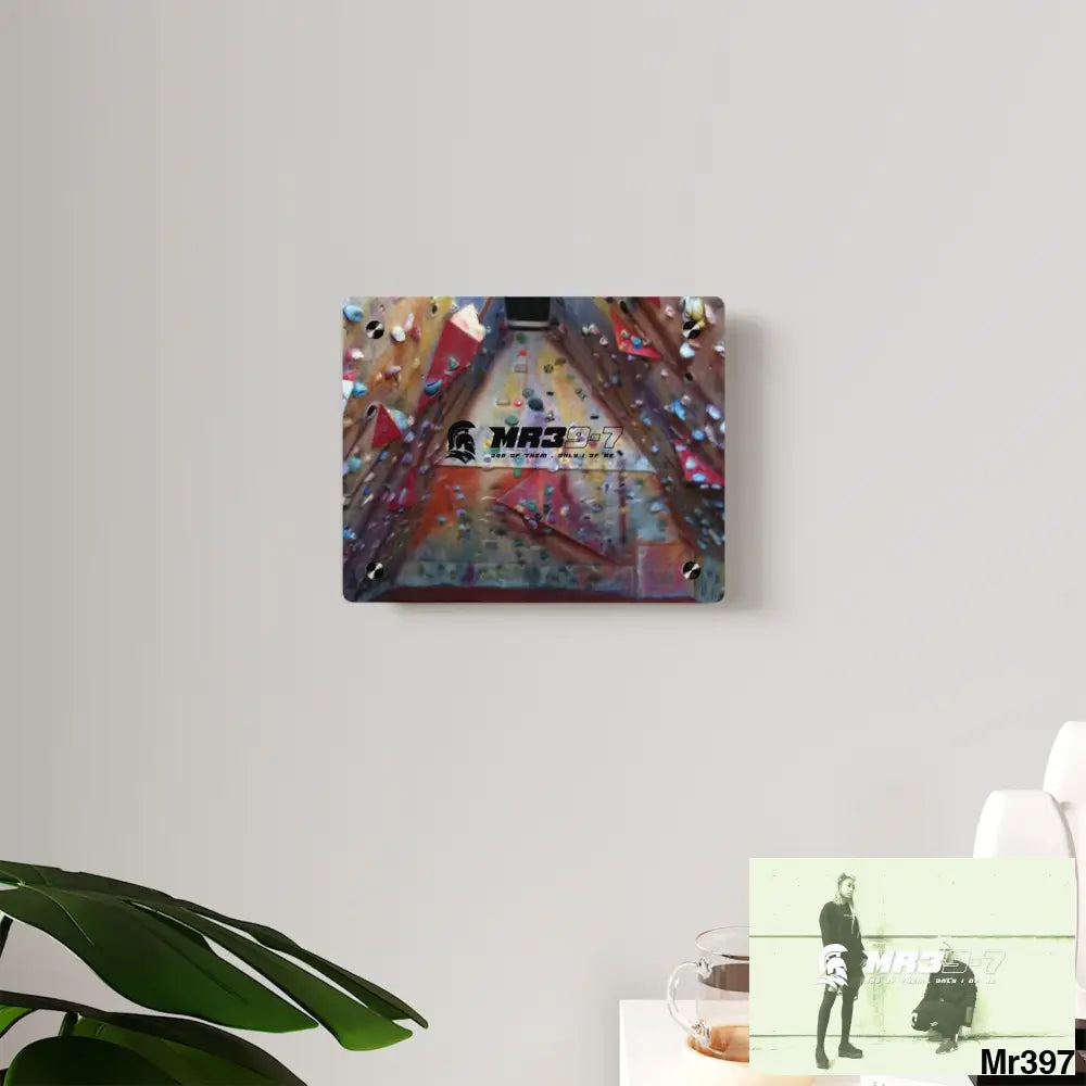 MR39-7 Training Wall 20X Beacons Climbing centre Gwynedd - Acrylic Wall Art Panels Home Decor