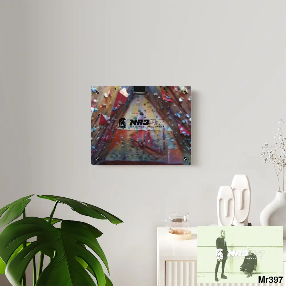 MR39-7 Training Wall 20X Beacons Climbing centre Gwynedd - Acrylic Wall Art Panels Home Decor