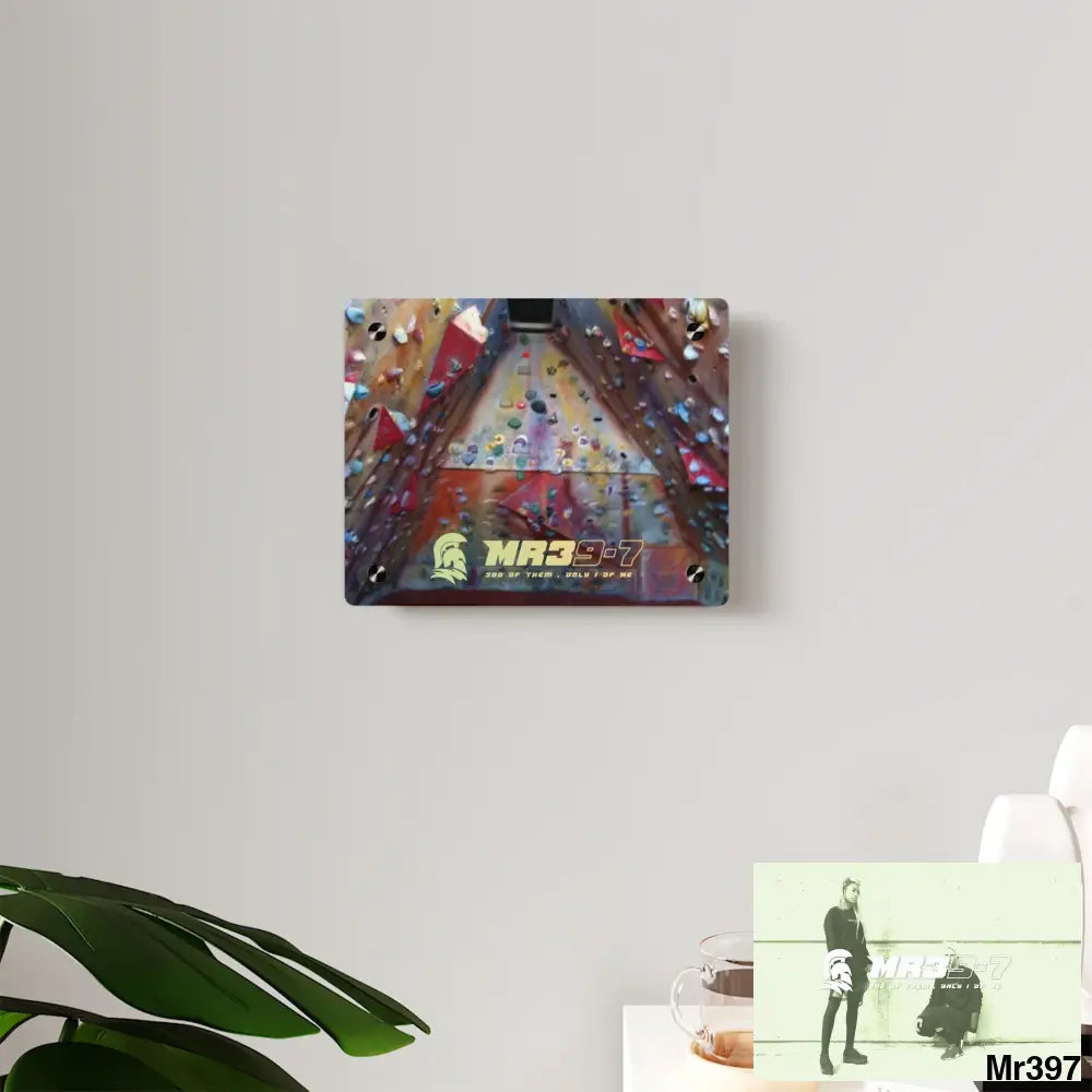 MR39-7 Training Wall 20X Beacons Climbing centre Gwynedd - Acrylic Wall Art Panels Home Decor