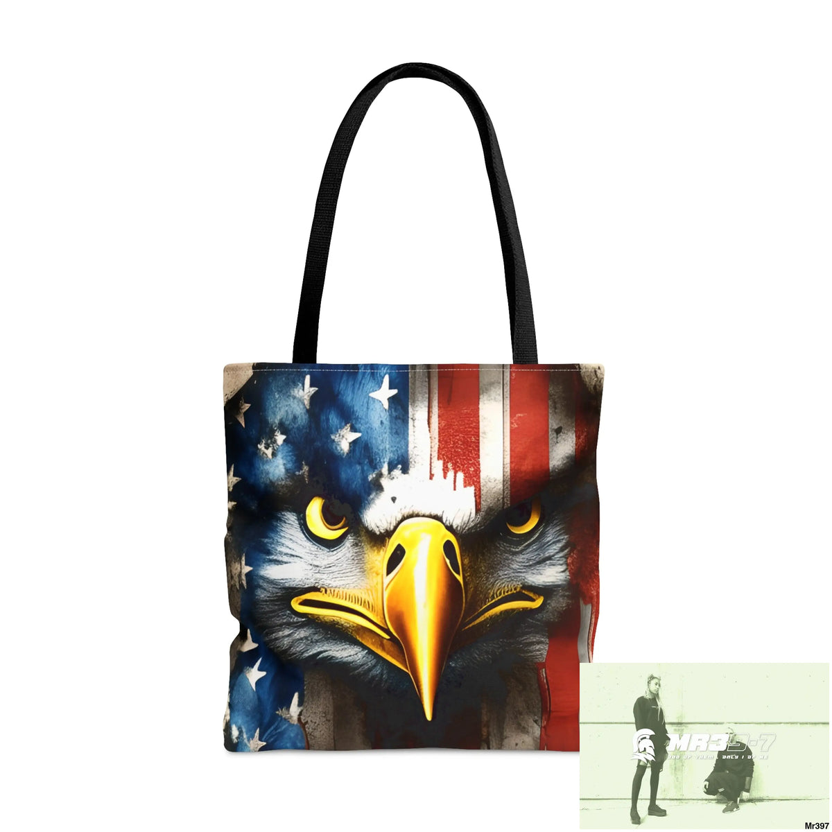 MR39-7 USA Eagle Tote Bag (AOP) Large Bags