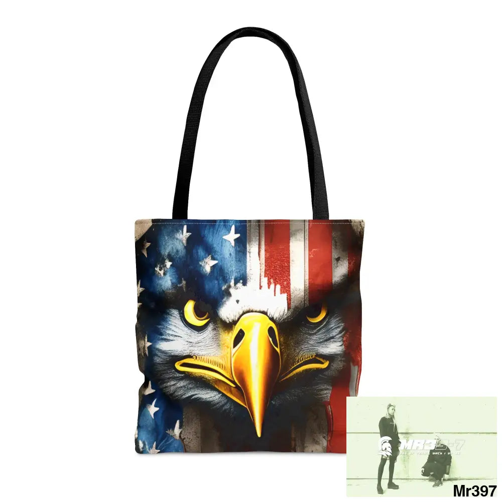 MR39-7 USA Eagle Tote Bag (AOP) Medium Bags