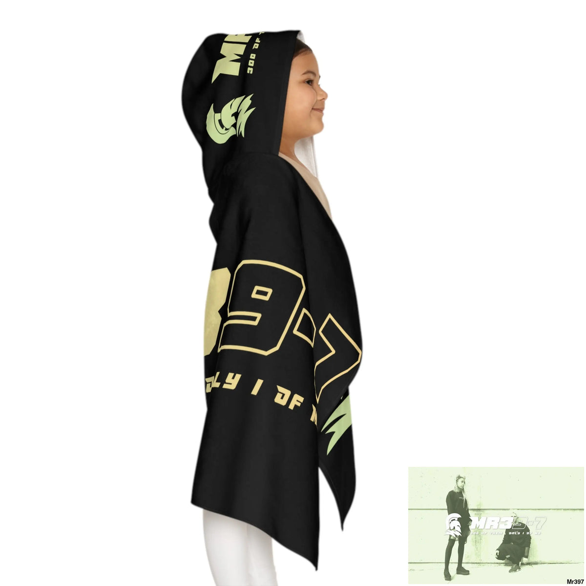 Mr39-7 Youth Hooded Towel 24’’ × 48’’ All Over Prints
