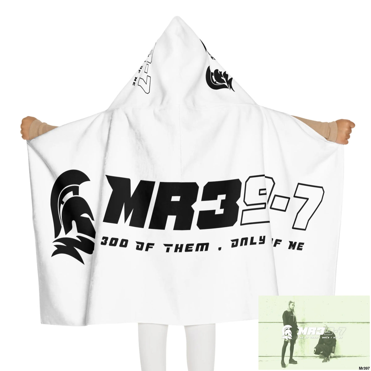 Mr39-7 Youth Hooded Towel 24’’ × 48’’ All Over Prints
