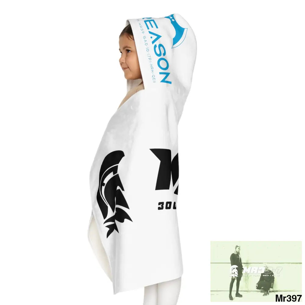 Mr39-7 Youth Hooded Towel 24’’ × 48’’ All Over Prints