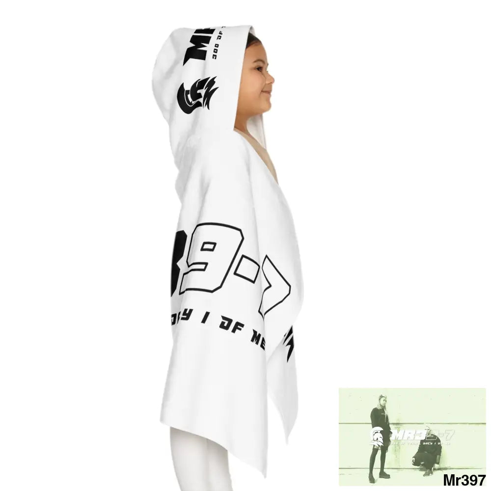 Mr39-7 Youth Hooded Towel 24’’ × 48’’ All Over Prints