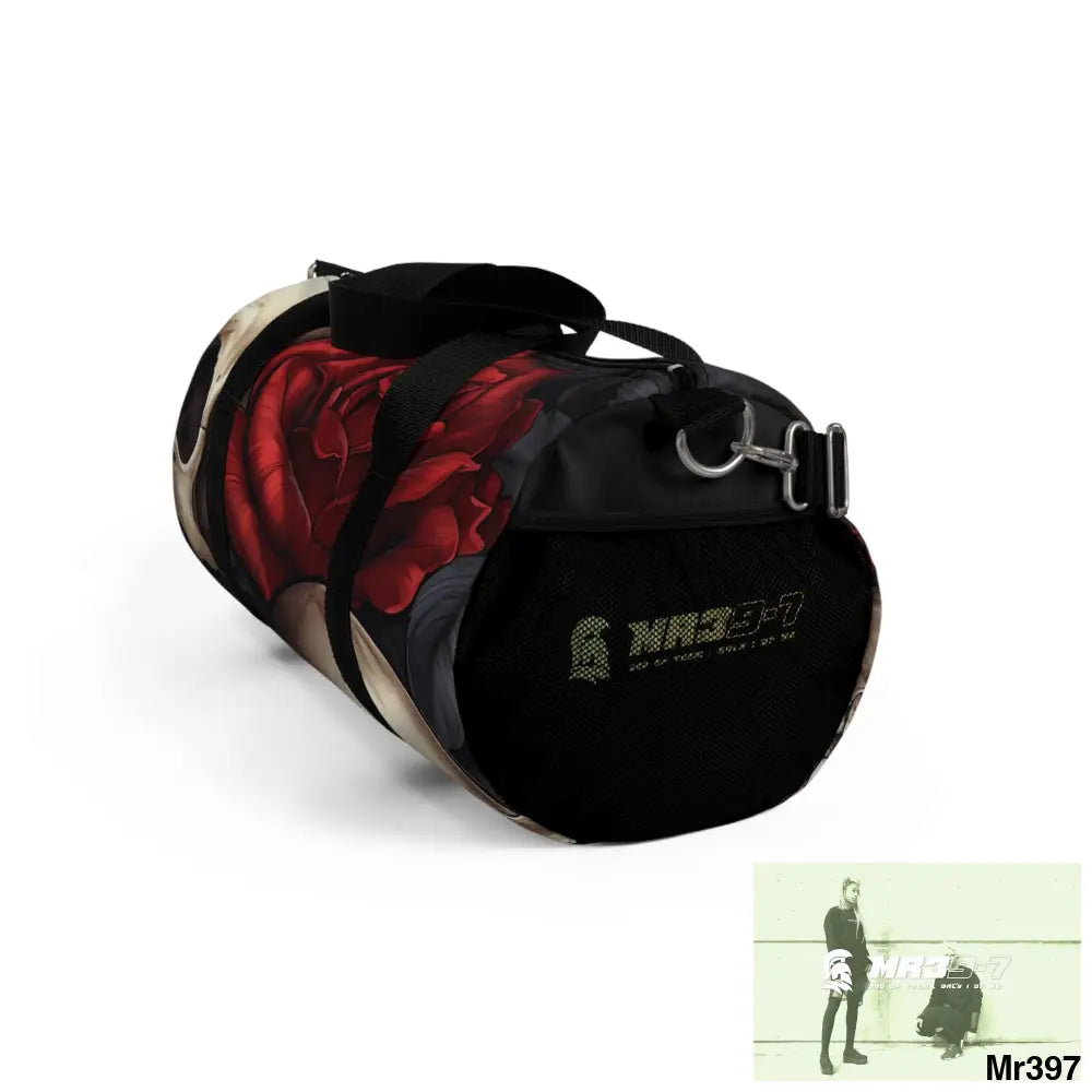 MR39-7Gothic Skulls & Roses Duffel Bag Bags