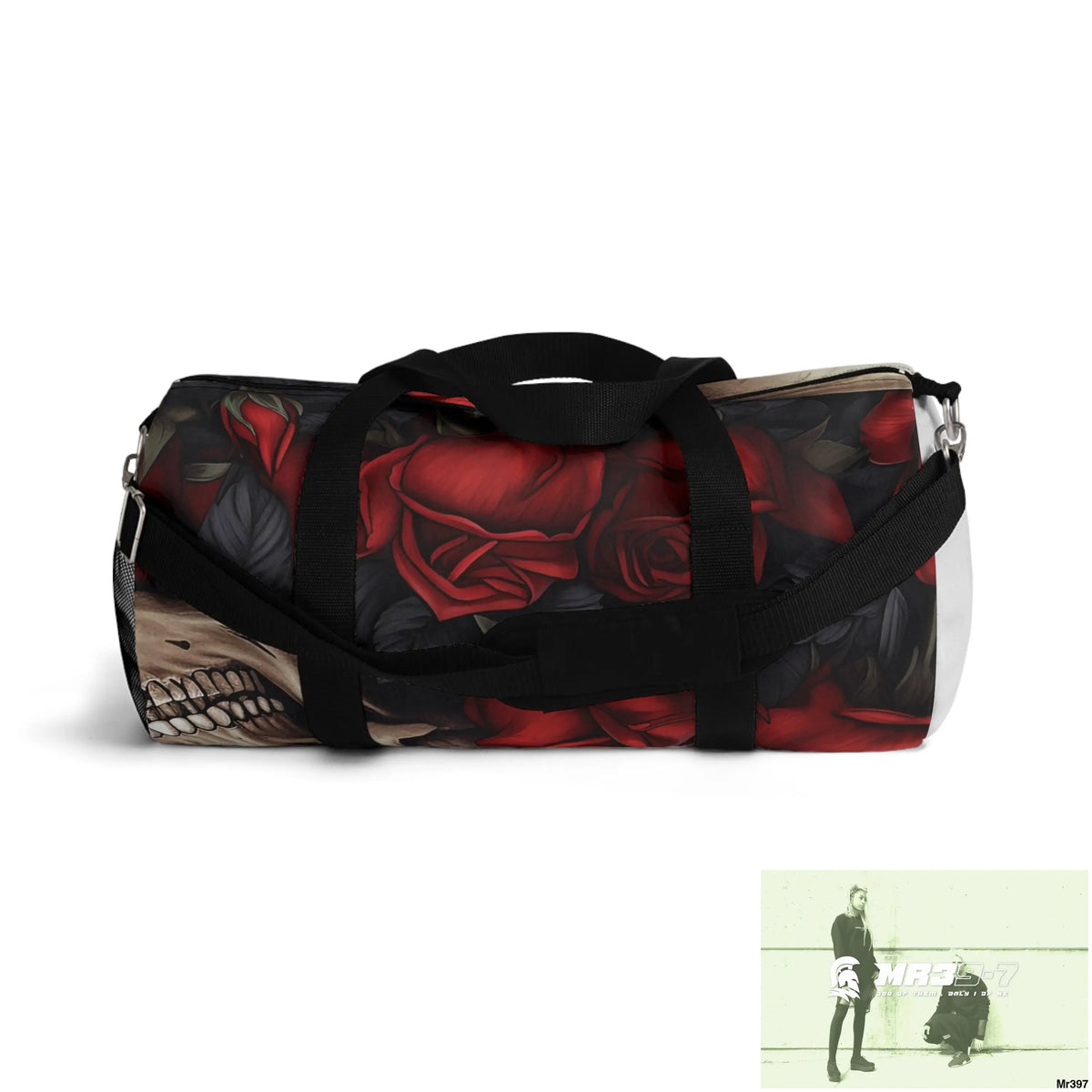 MR39-7Gothic Skulls & Roses Duffel Bag Bags