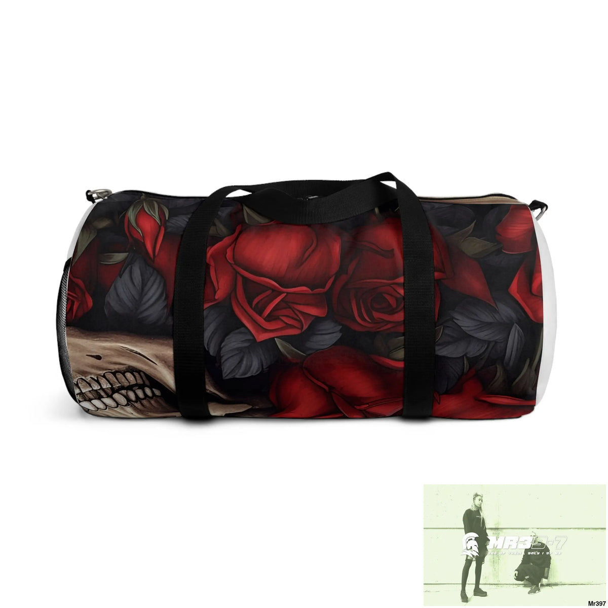 MR39-7Gothic Skulls & Roses Duffel Bag Bags