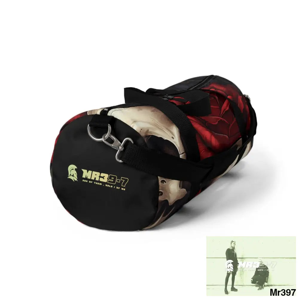 MR39-7Gothic Skulls & Roses Duffel Bag Bags