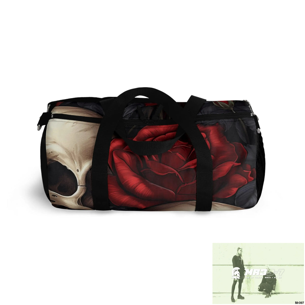 MR39-7Gothic Skulls & Roses Duffel Bag Bags