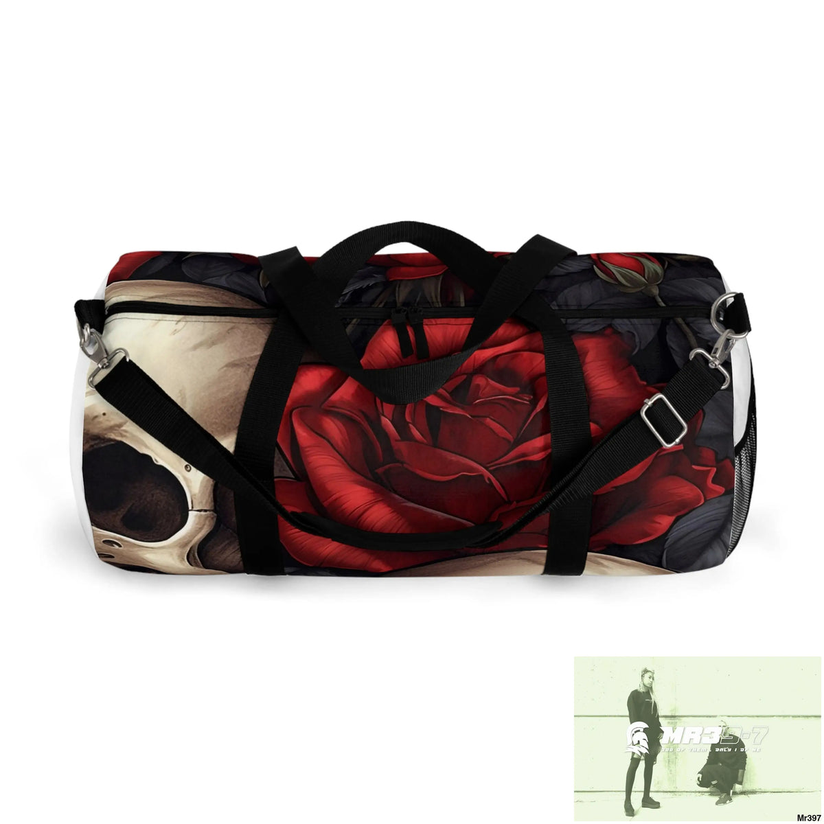 MR39-7Gothic Skulls & Roses Duffel Bag Bags