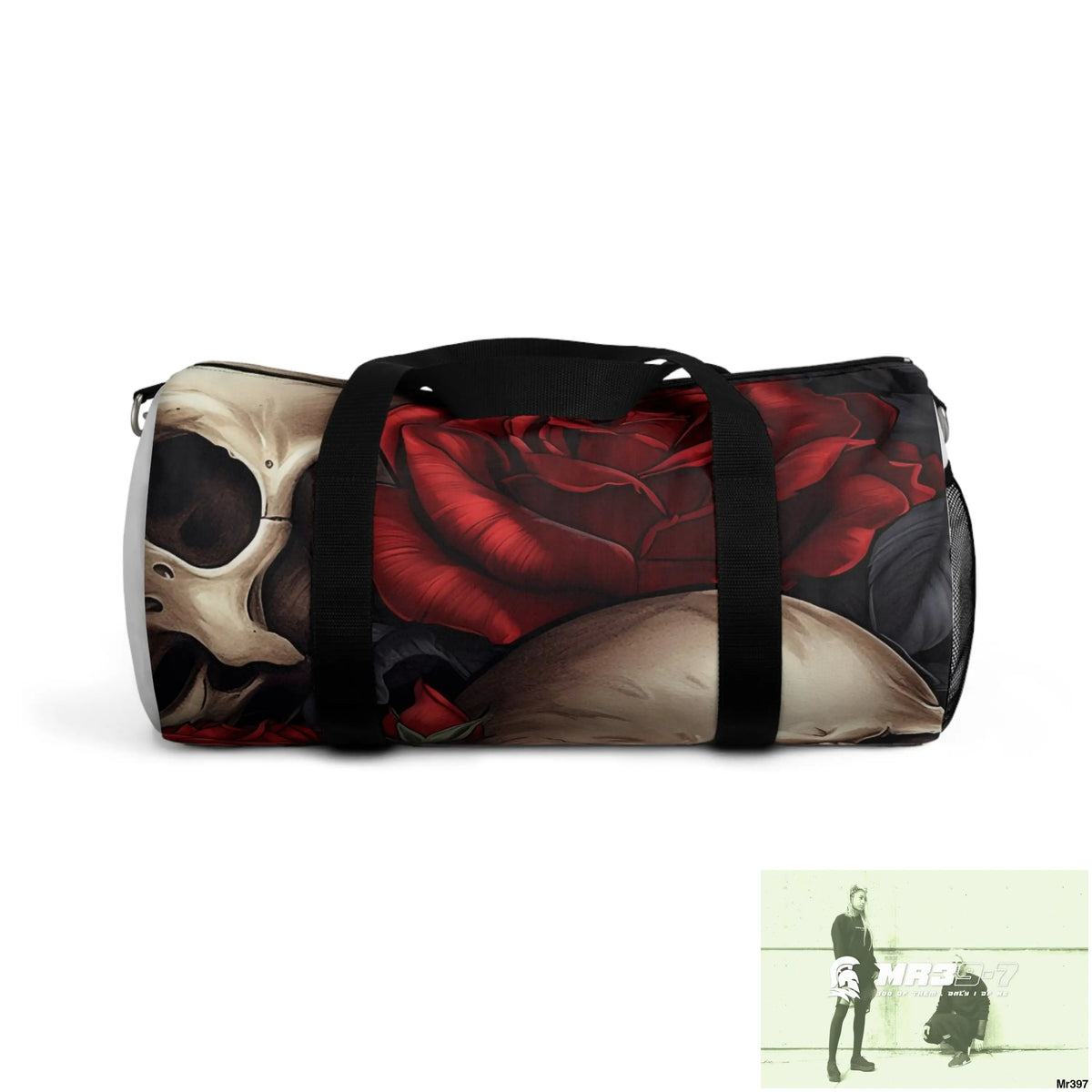 MR39-7Gothic Skulls & Roses Duffel Bag Small Bags