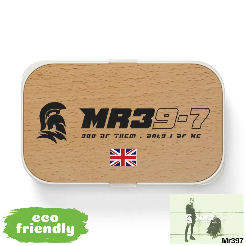 MR39-7’’s PLA Bento Box with Band and Utensils One size Accessories