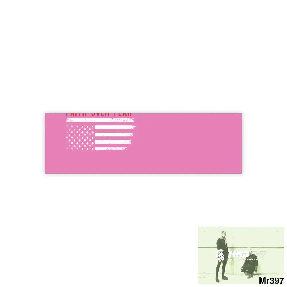 Mr39-7s USA Faith over Fear Post-it® Note Pads 10’’ x 3’’ / White Paper products