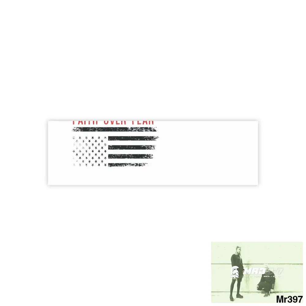 Mr39-7s USA Faith over Fear Post-it® Note Pads 10’’ x 3’’ / White Paper products