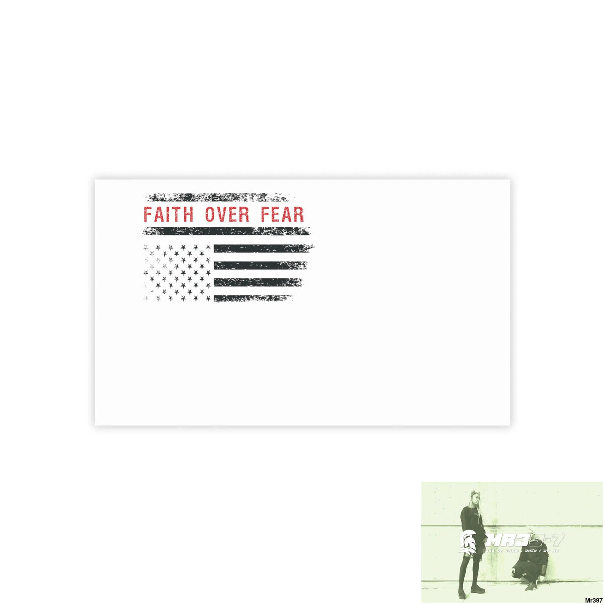 Mr39-7s USA Faith over Fear Post-it® Note Pads 10’’ x 6’’ / White Paper products