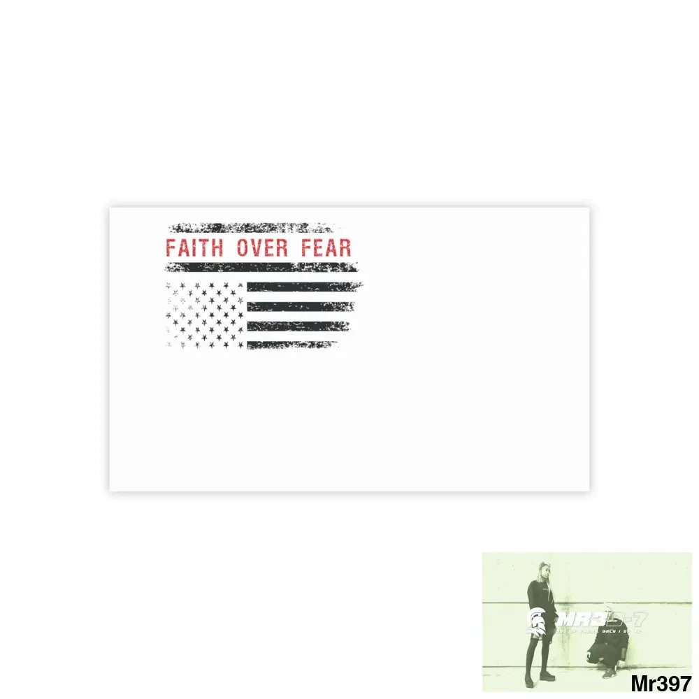 Mr39-7s USA Faith over Fear Post-it® Note Pads 10’’ x 6’’ / White Paper products