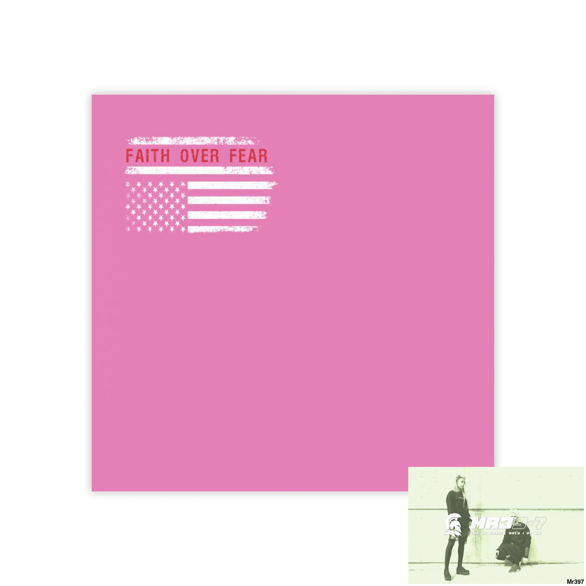 Mr39-7s USA Faith over Fear Post-it® Note Pads 3’’ x 3’’ / White Paper products
