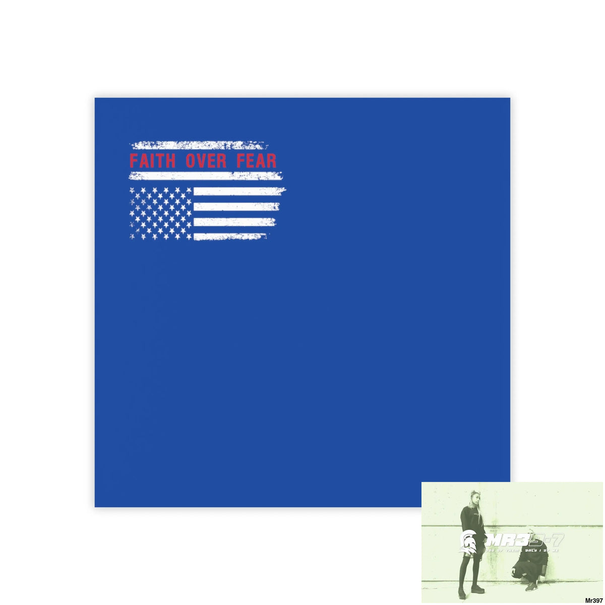 Mr39-7s USA Faith over Fear Post-it® Note Pads 3’’ x 3’’ / White Paper products