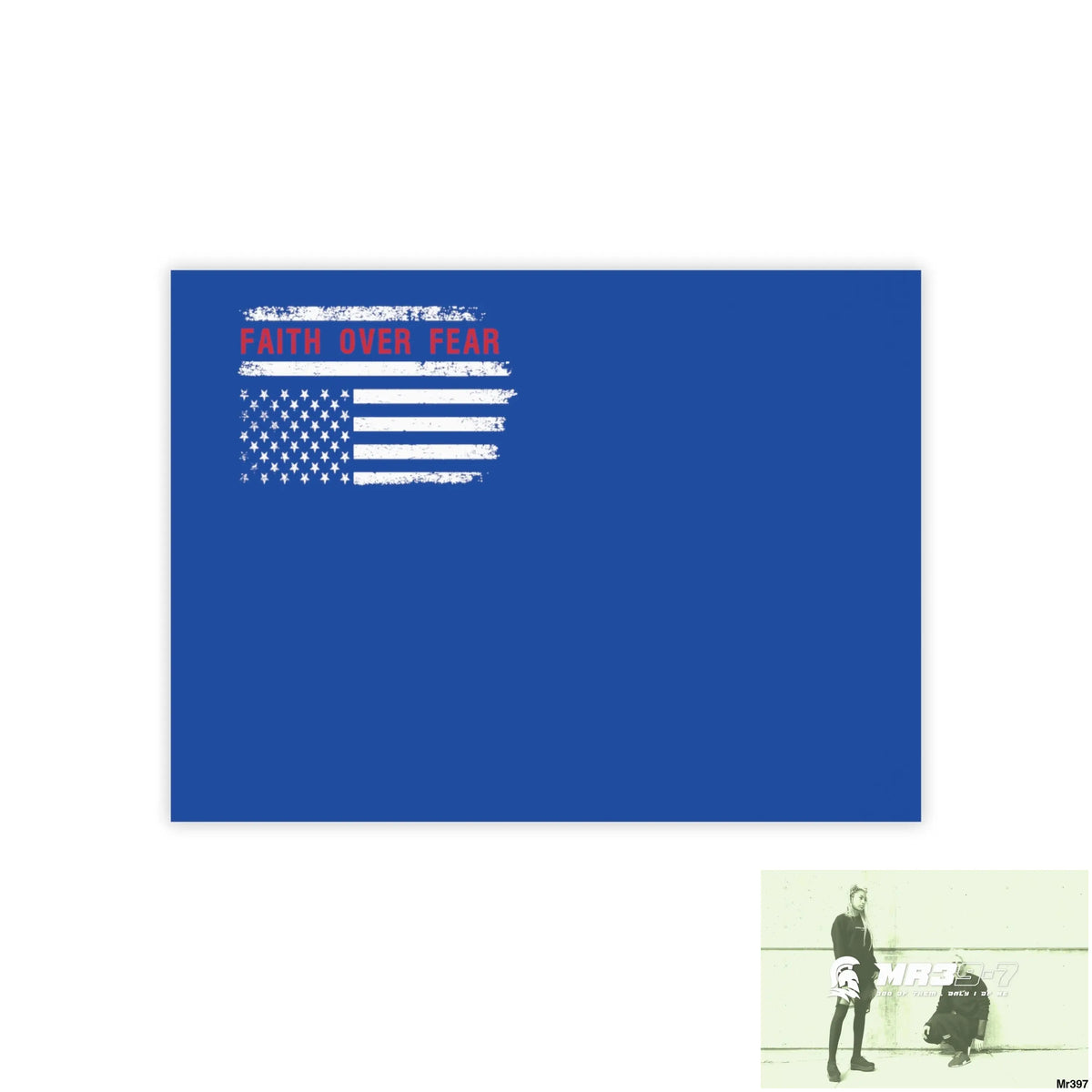 Mr39-7s USA Faith over Fear Post-it® Note Pads 4’’ x 3’’ / White Paper products