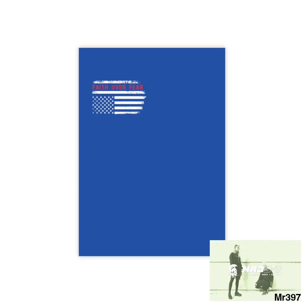 Mr39-7s USA Faith over Fear Post-it® Note Pads 4’’ x 6’’ / White Paper products