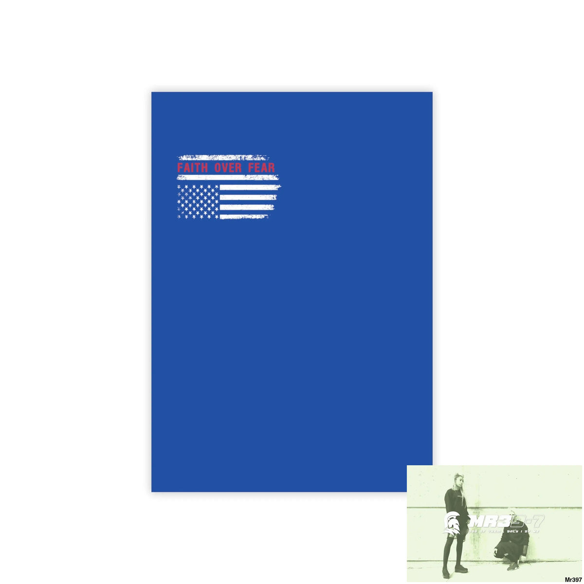 Mr39-7s USA Faith over Fear Post-it® Note Pads 4’’ x 6’’ / White Paper products