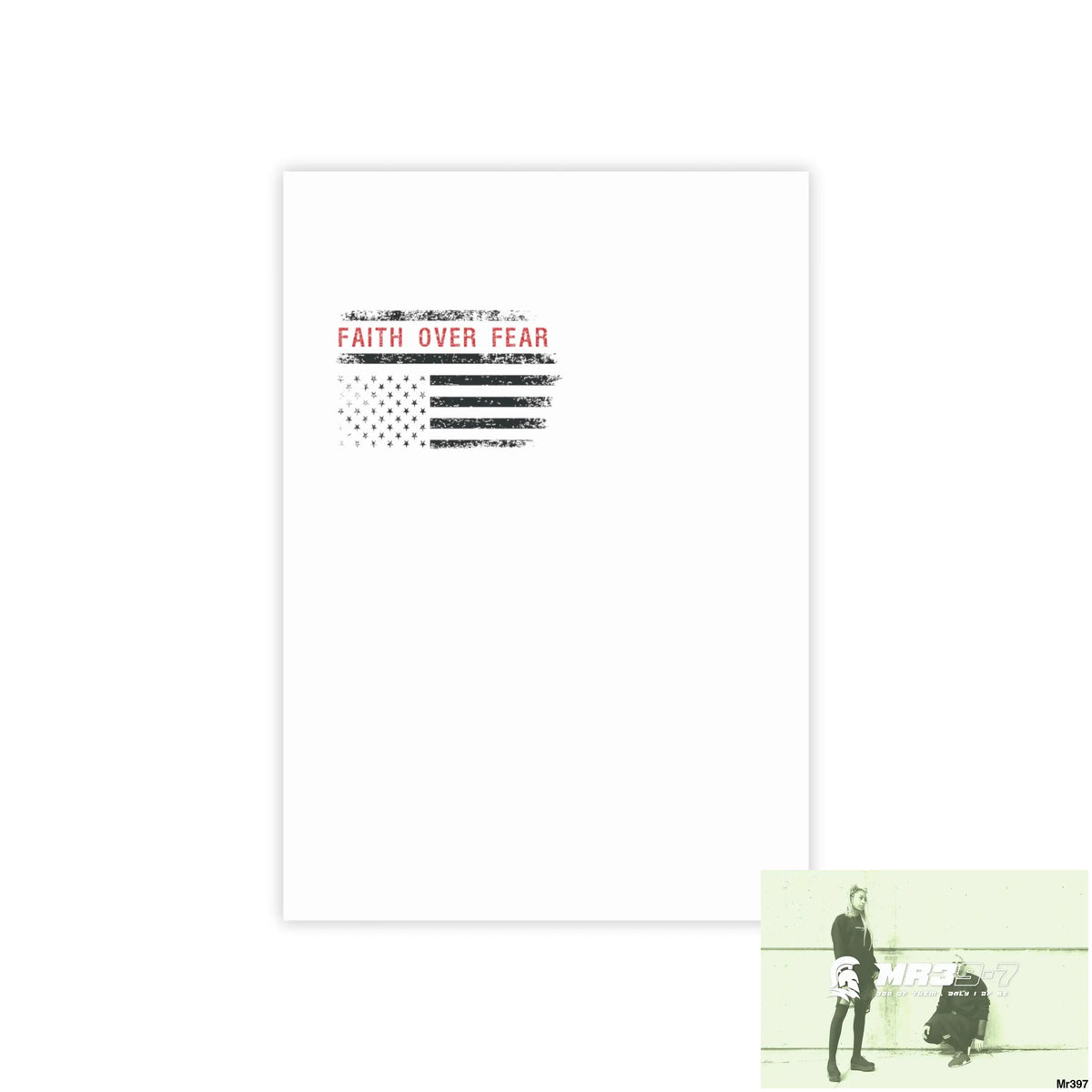 Mr39-7s USA Faith over Fear Post-it® Note Pads 4’’ x 6’’ / White Paper products