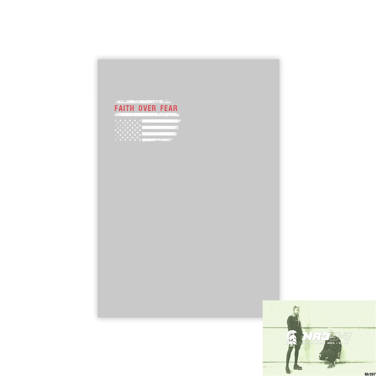 Mr39-7s USA Faith over Fear Post-it® Note Pads 4’’ x 6’’ / White Paper products