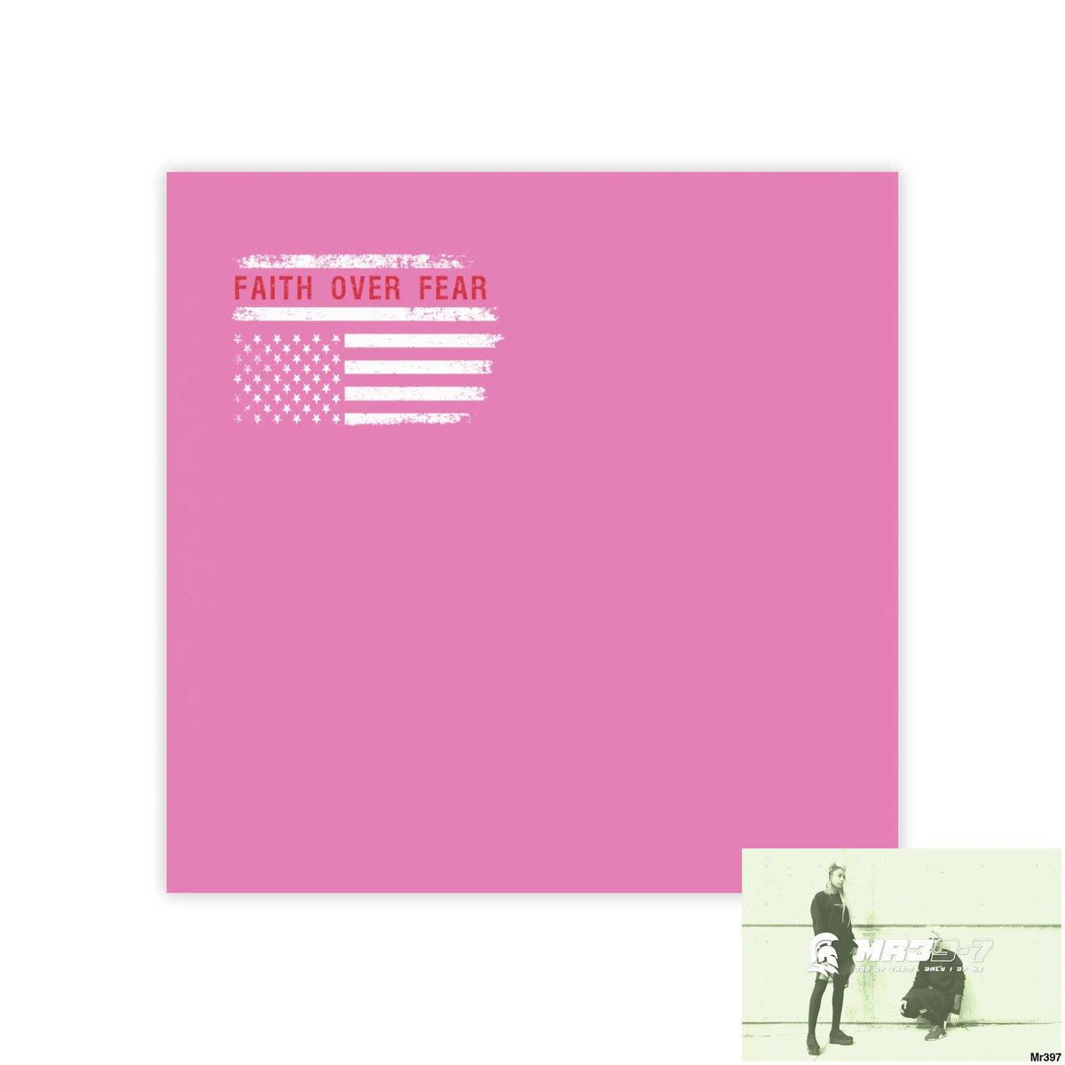 Mr39-7s USA Faith over Fear Post-it® Note Pads 4’’ x 4’’ / White Paper products