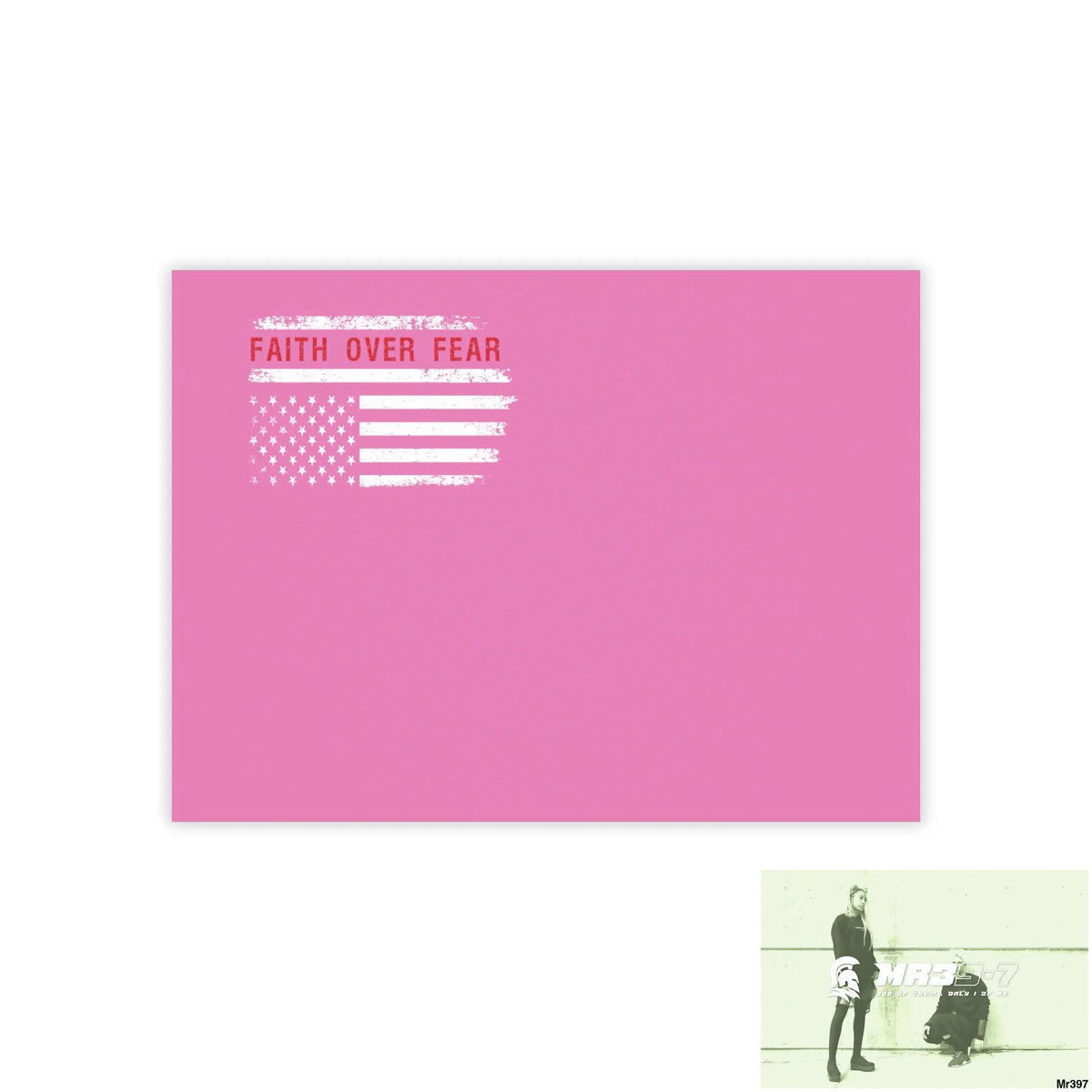 Mr39-7s USA Faith over Fear Post-it® Note Pads 8’’ x 6’’ / White Paper products