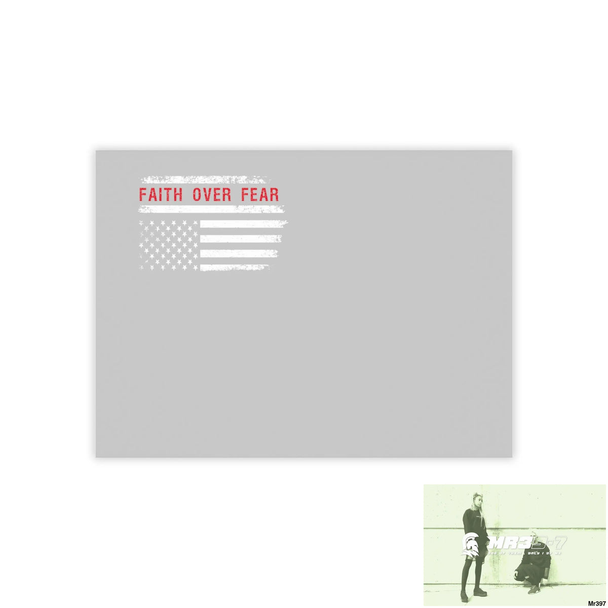 Mr39-7s USA Faith over Fear Post-it® Note Pads 8’’ x 6’’ / White Paper products