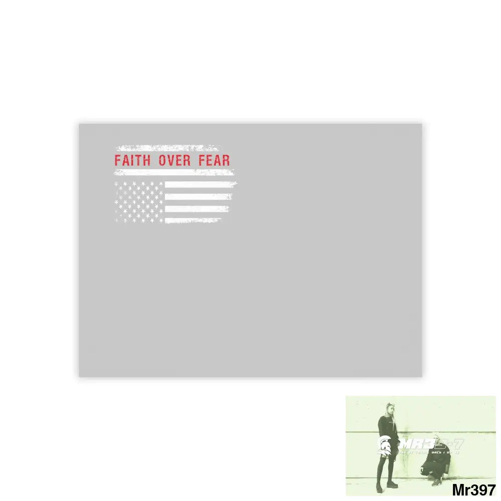 Mr39-7s USA Faith over Fear Post-it® Note Pads 8’’ x 6’’ / White Paper products