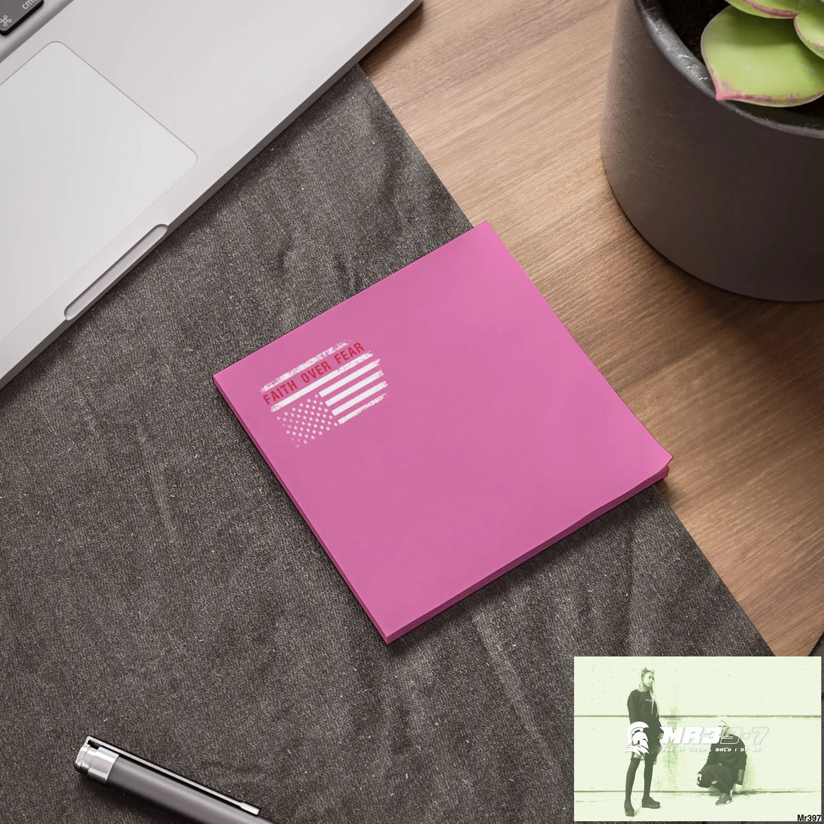 Mr39-7s USA Faith over Fear Post-it® Note Pads Paper products