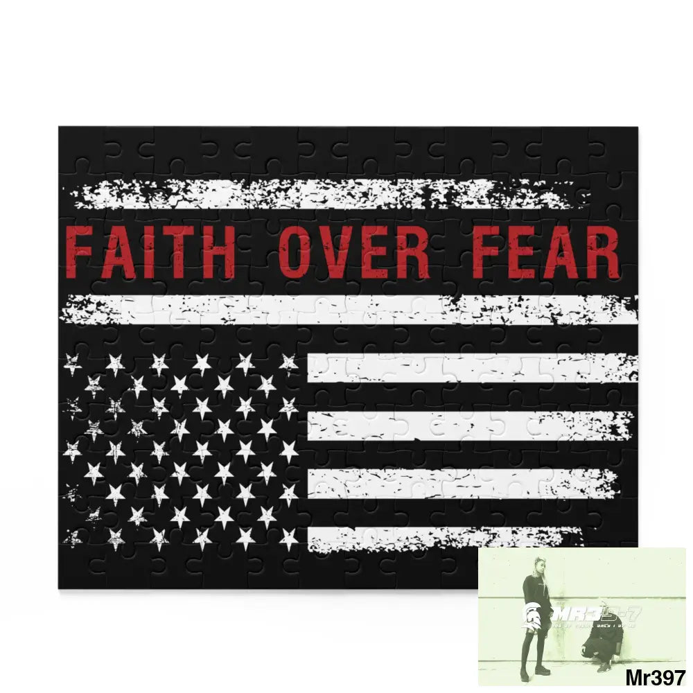 Mr39-7s USA Faith over Fear Puzzle (120 252 500-Piece) 10’’ × 8’’ (120 pcs) Puzzle