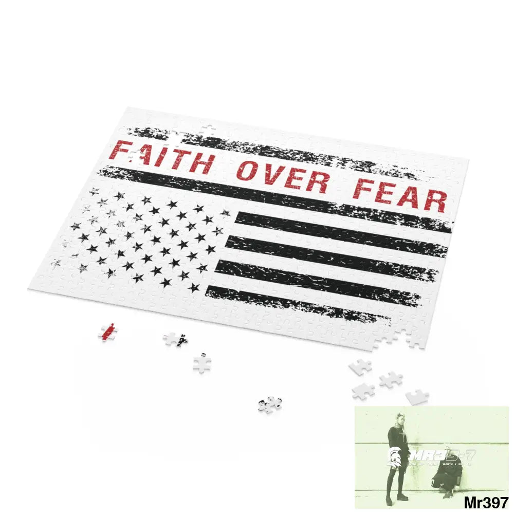 Mr39-7s USA Faith over Fear Puzzle (120 252 500-Piece) Puzzle