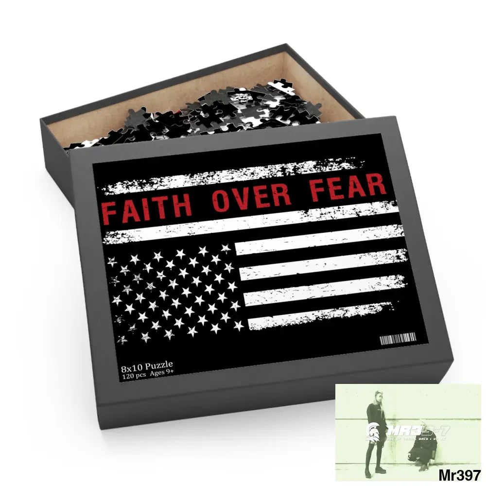 Mr39-7s USA Faith over Fear Puzzle (120 252 500-Piece) Puzzle