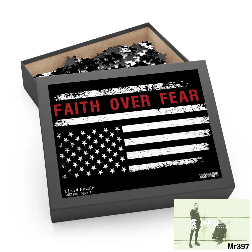 Mr39-7s USA Faith over Fear Puzzle (120 252 500-Piece) Puzzle