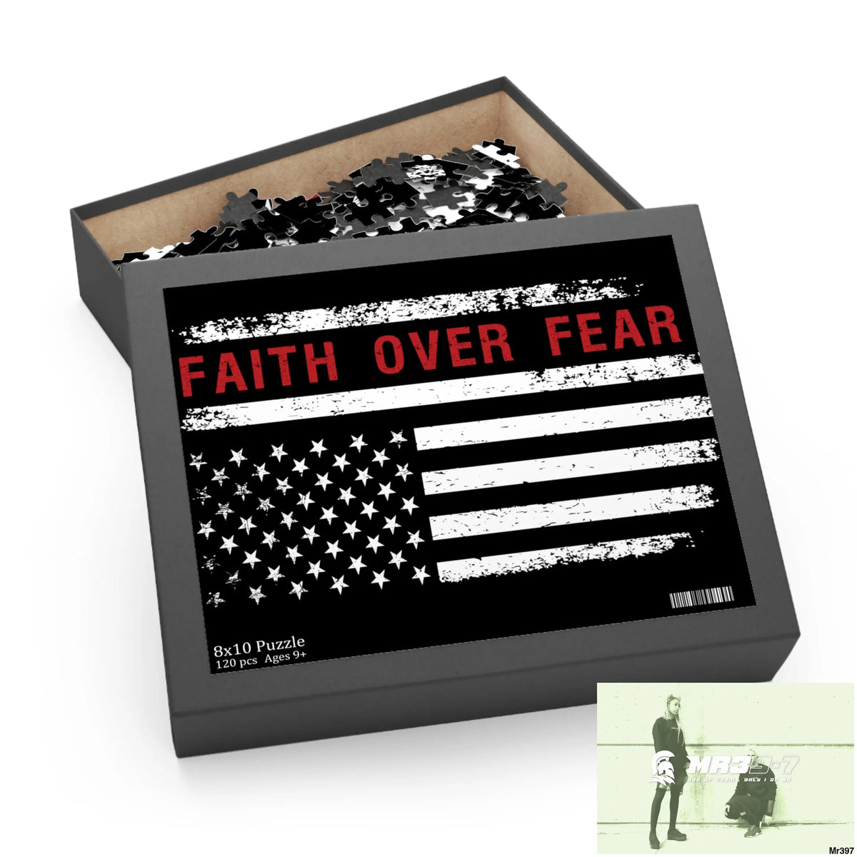 Mr39-7s USA Faith over Fear Puzzle (120 252 500-Piece) Puzzle