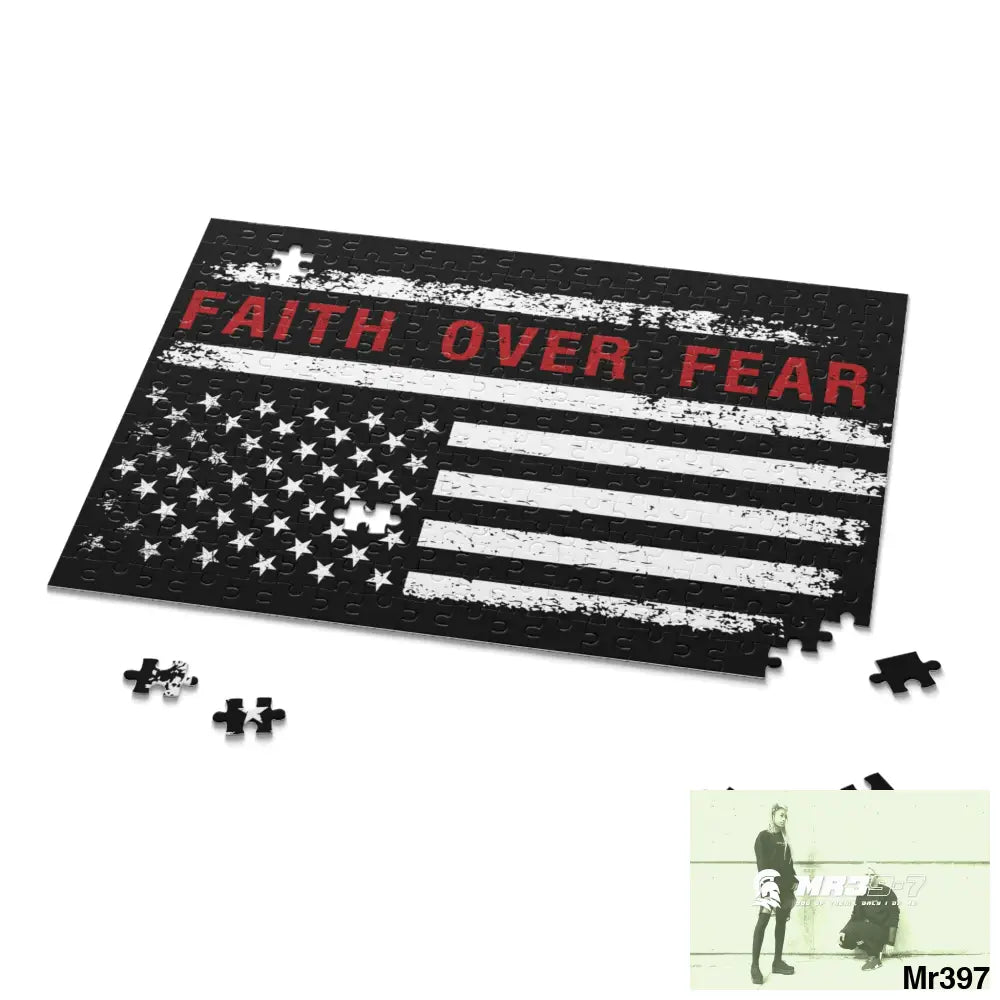 Mr39-7s USA Faith over Fear Puzzle (120 252 500-Piece) Puzzle
